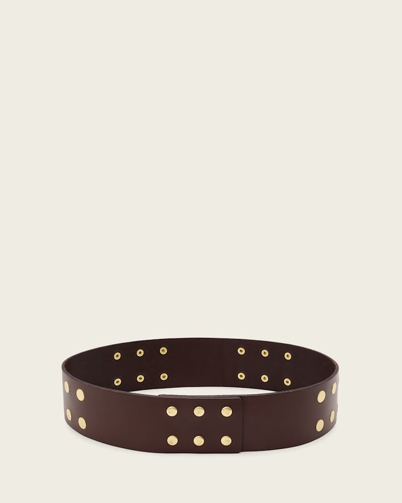 Rio Studded Leather Waist Belt