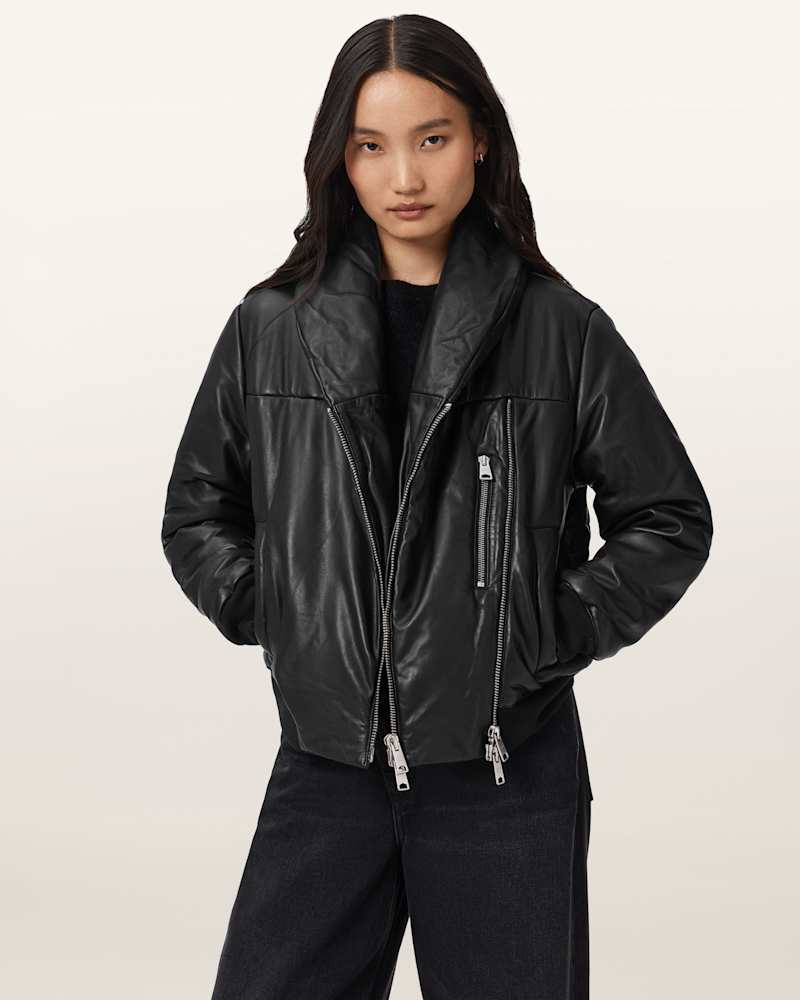 Lauren Leather Puffer Jacket