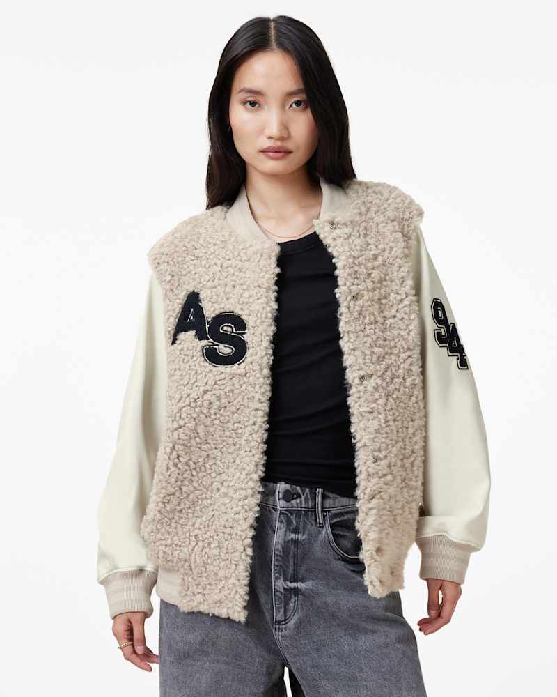 Valerie Shearling Patch Jacket