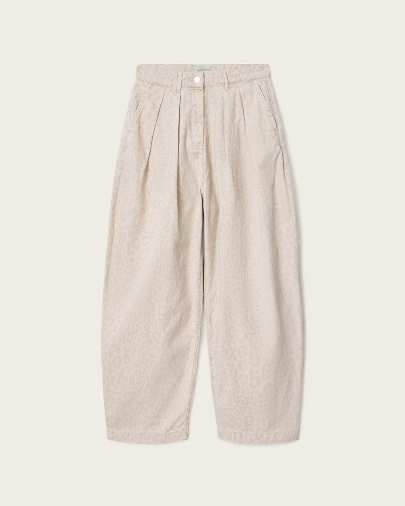 Becca Barrel Leg Denim Camo Trousers