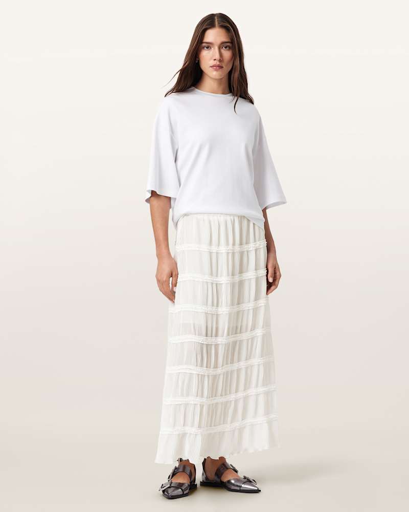 Lila Tiered Midi Skirt