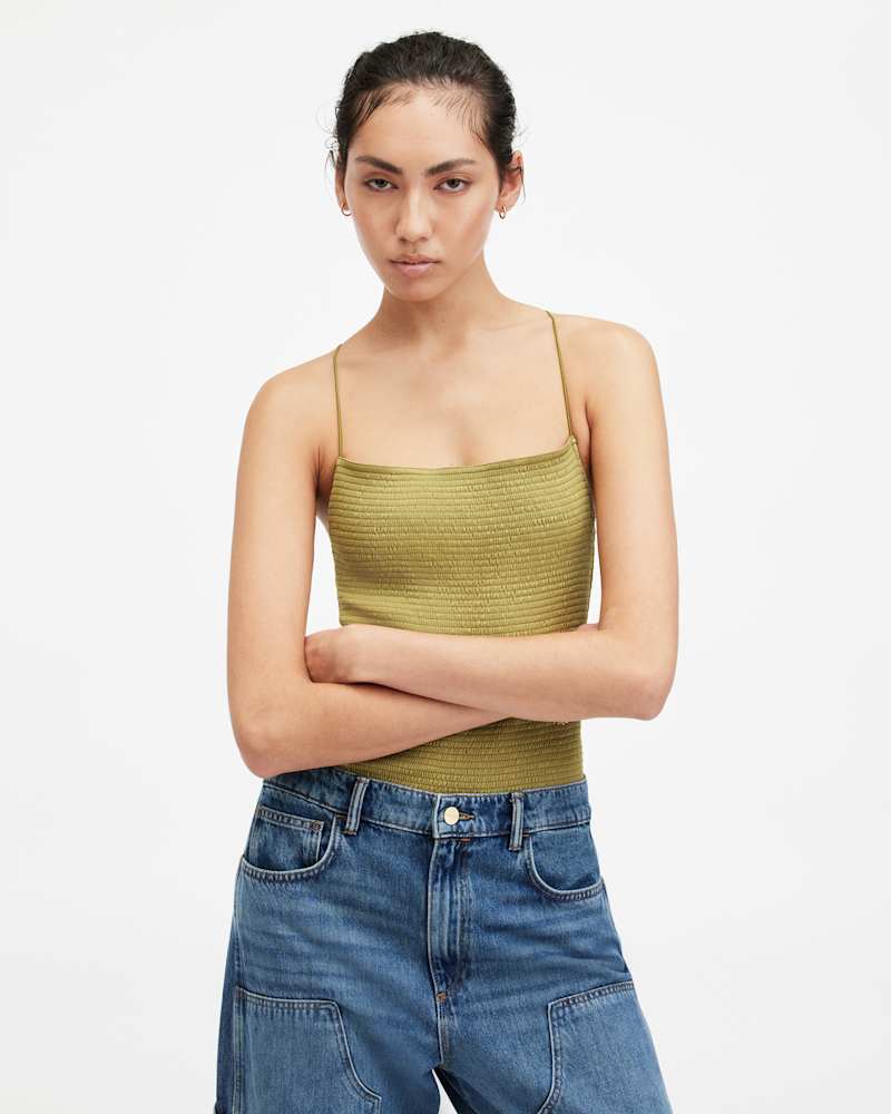 Tilly Shirred Square Neck Bodysuit