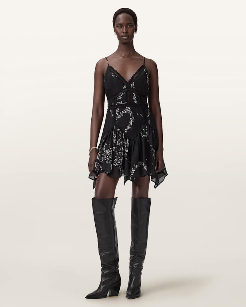 Zia Asymmetric Mini Dress 