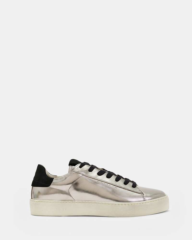 Shana Low Top Metallic Leather Trainers