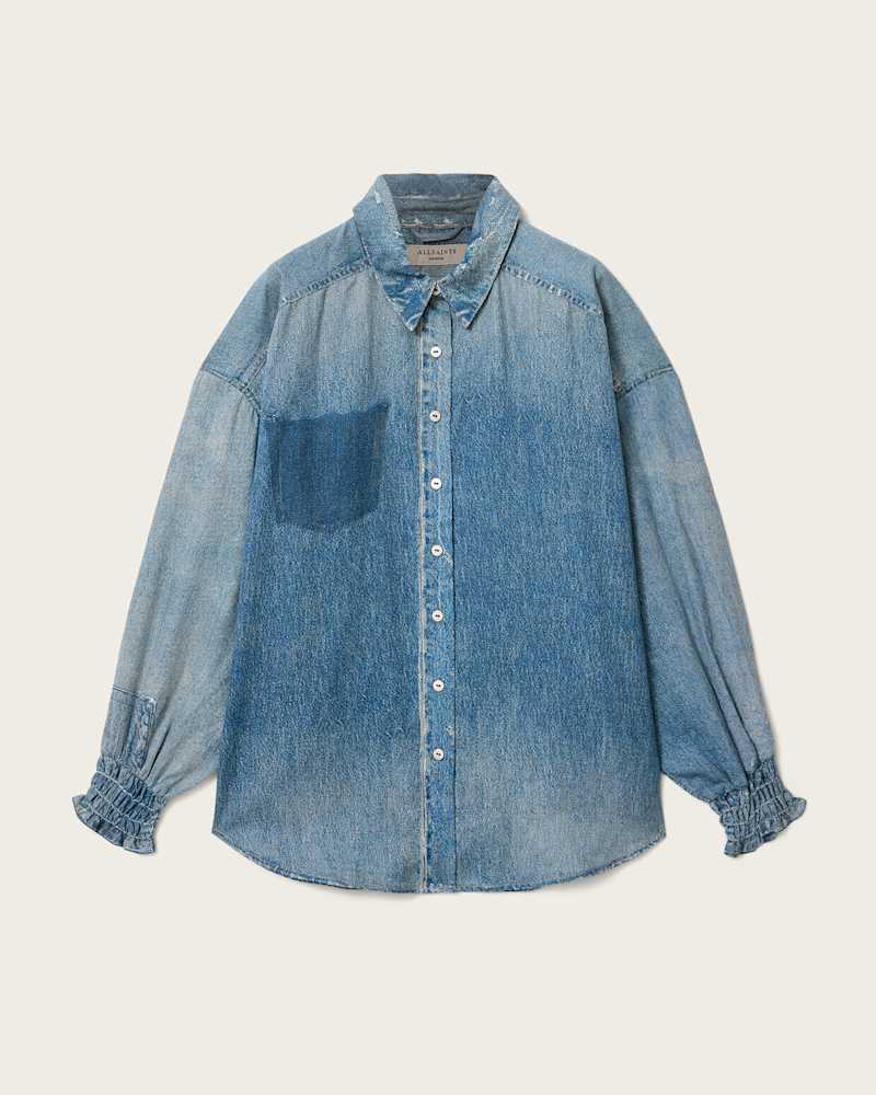 Charli Illusion of Denim Long Sleeve Shirt