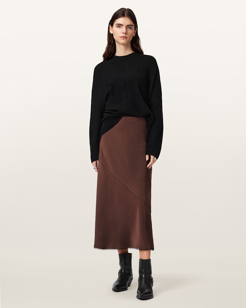 Darya Bias Cut Maxi Skirt