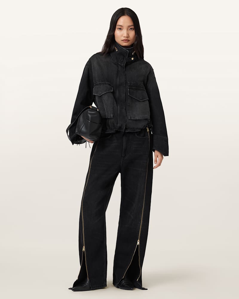 Clay Denim Cropped Jacket