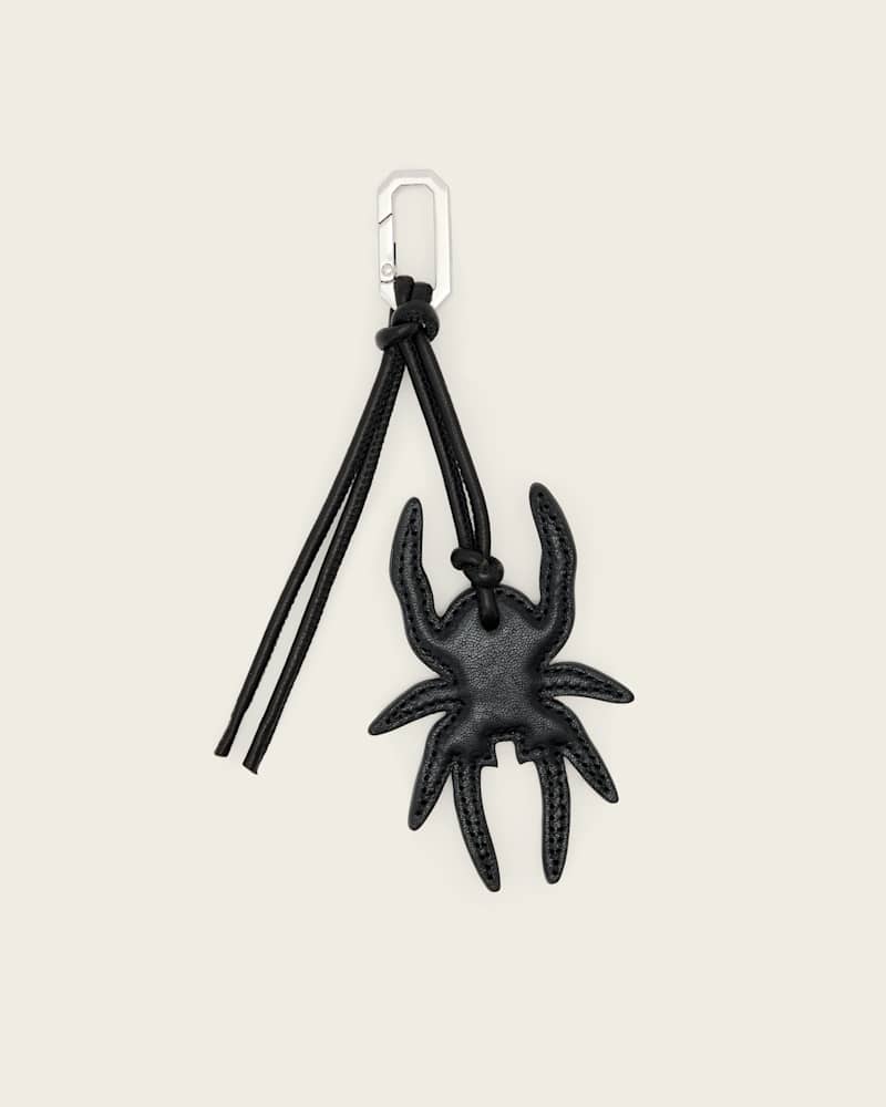 Spider Leather Keyring