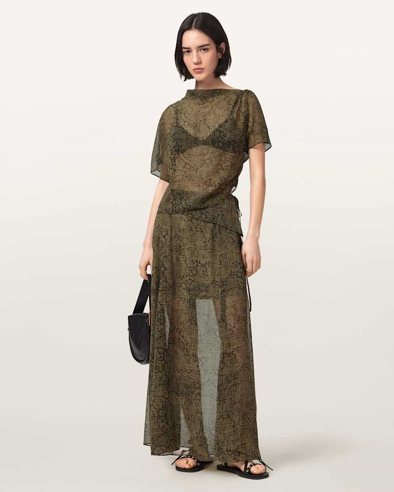 Sali Mesh Maxi Skirt