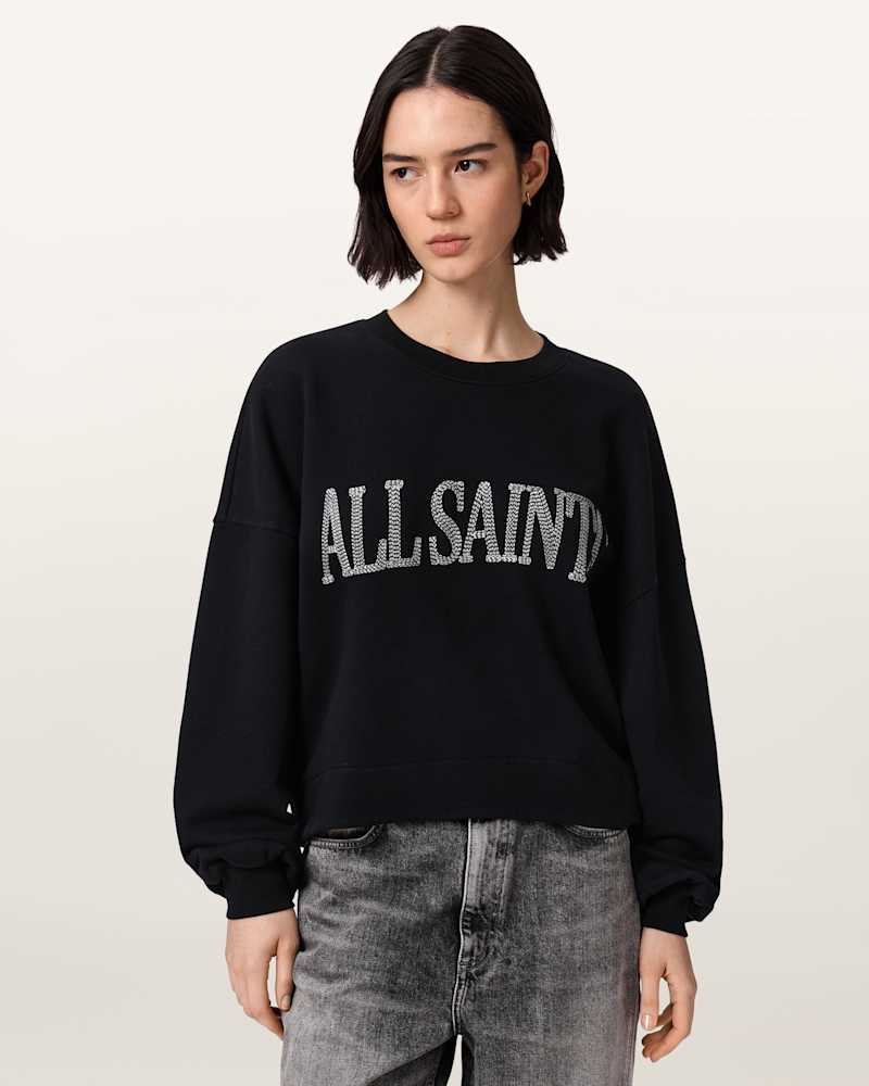 Dash Lila Oversized Embroidered Sweatshirt
