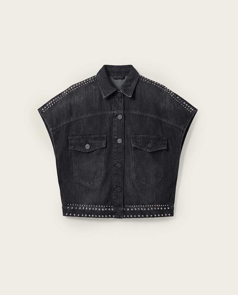 Alba Sleeveless Denim Shirt