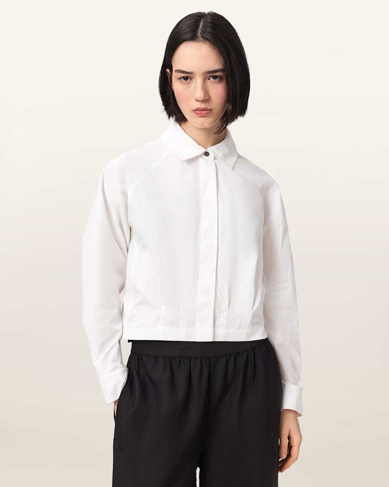 Nara Cropped Long Sleeve Shirt