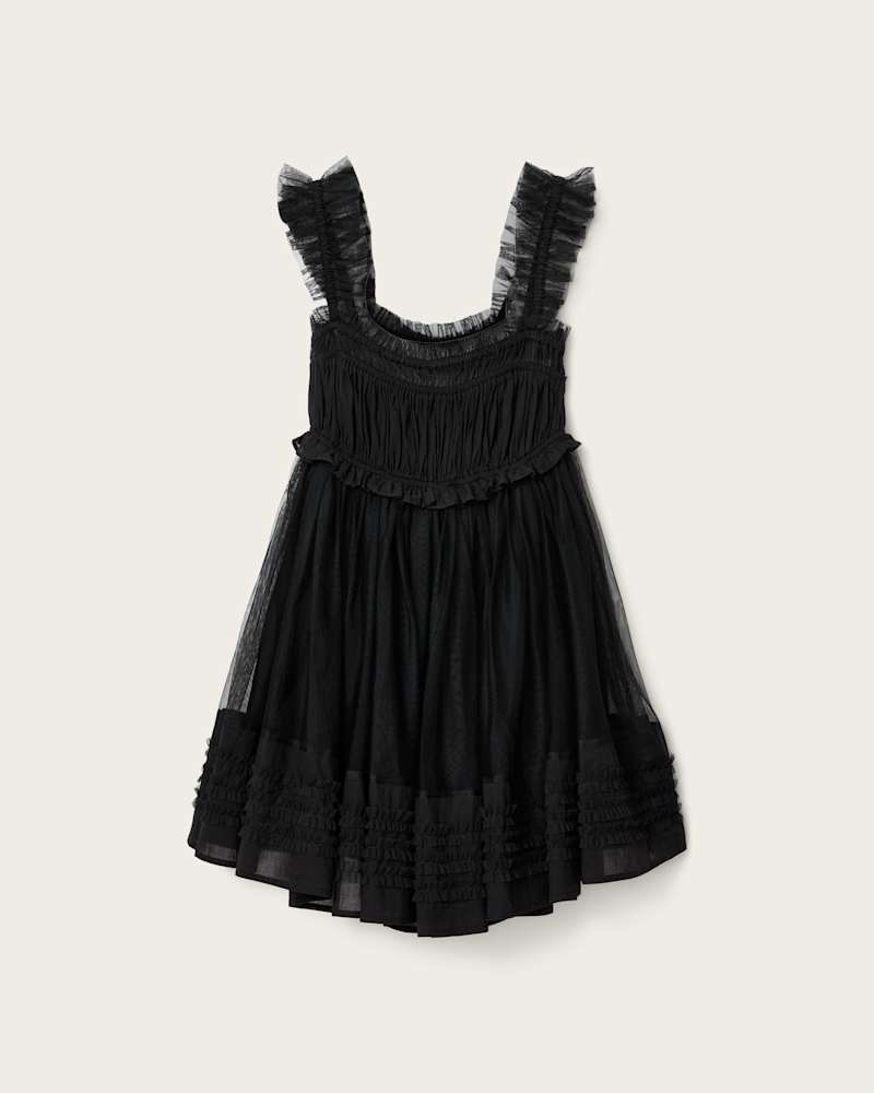Angela Gathered Frill Mini Dress