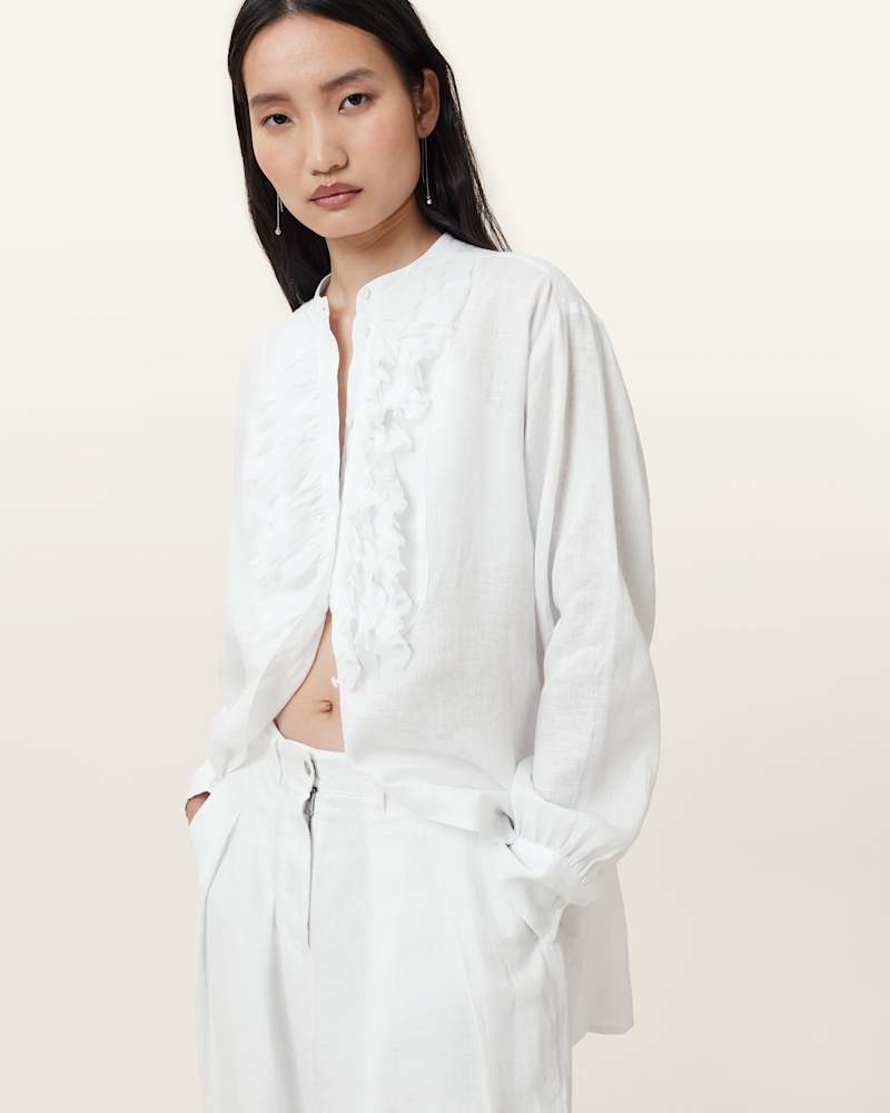 Cassia Long Sleeve Linen Shirt