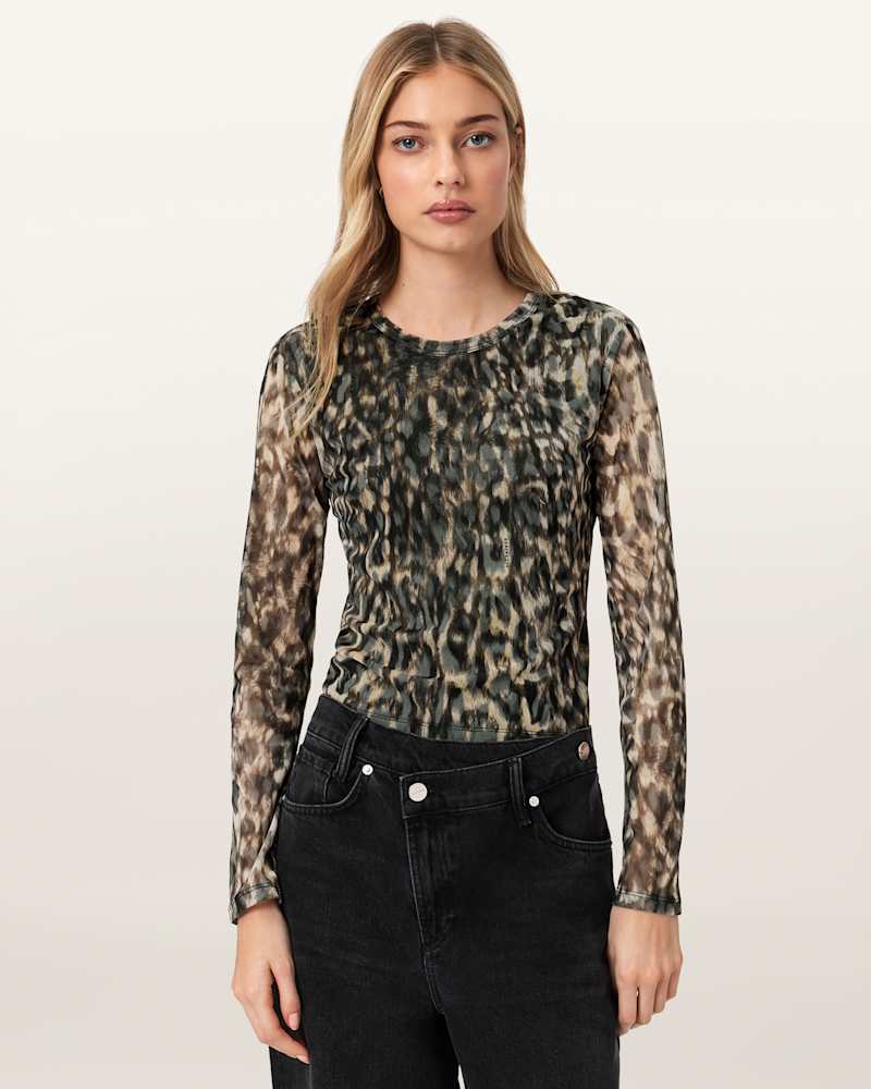 Ellie Mesh Long Sleeve T-Shirt