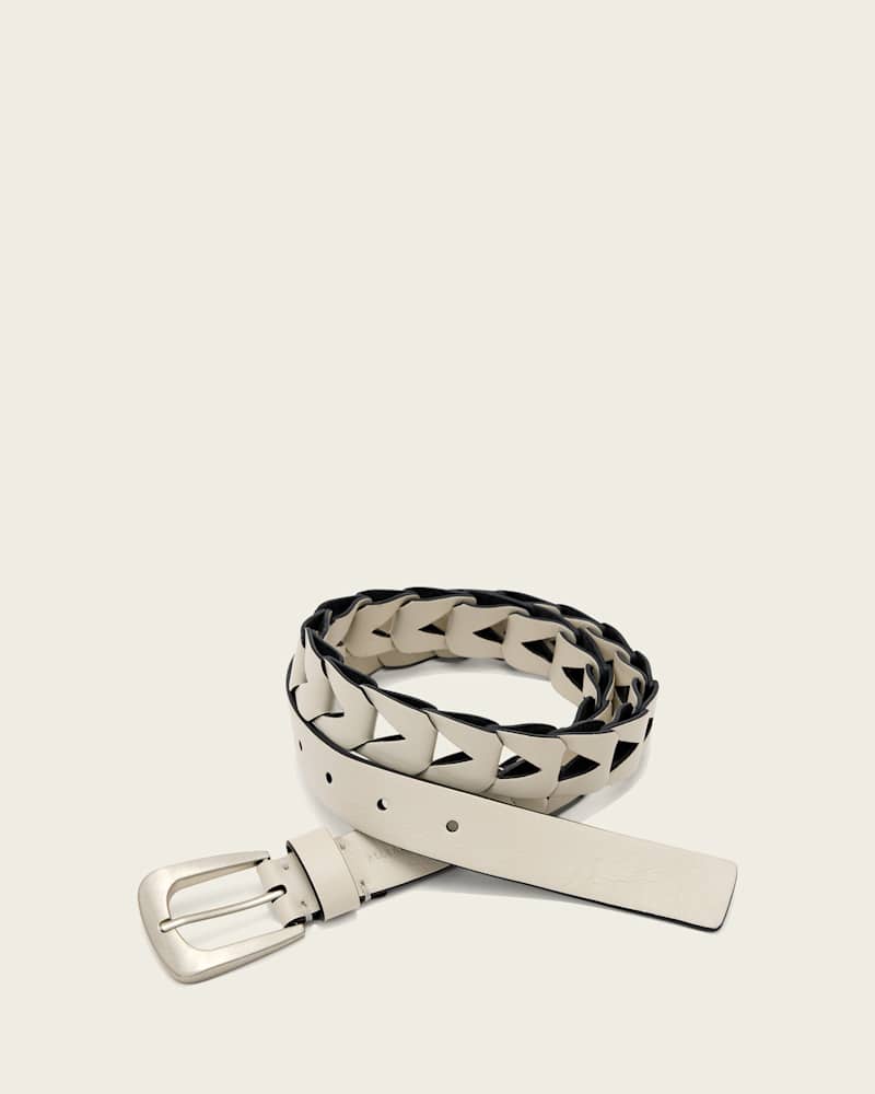 Sage Cut Out Leather Belt