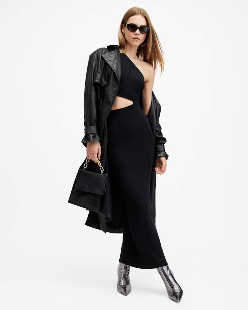 Daisy One Shoulder Cut Out Maxi Dress