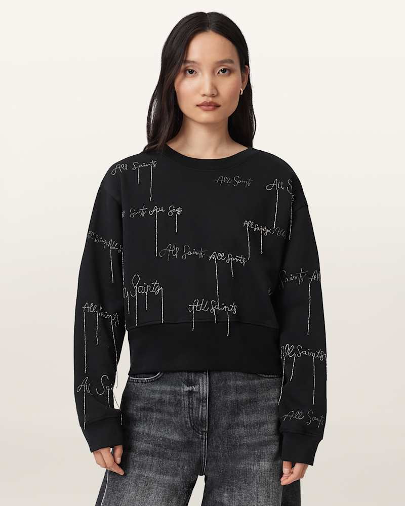 AllSaints Embellished Separo Sweatshirt