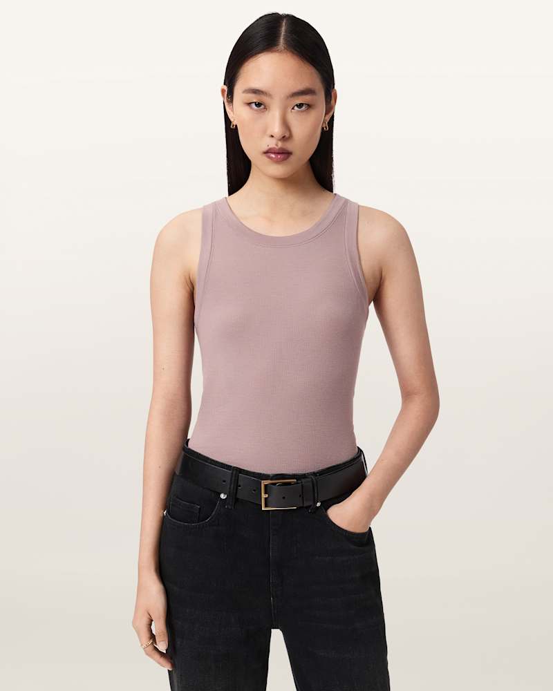 Rina Crew Neck Sleeveless Tank Top 