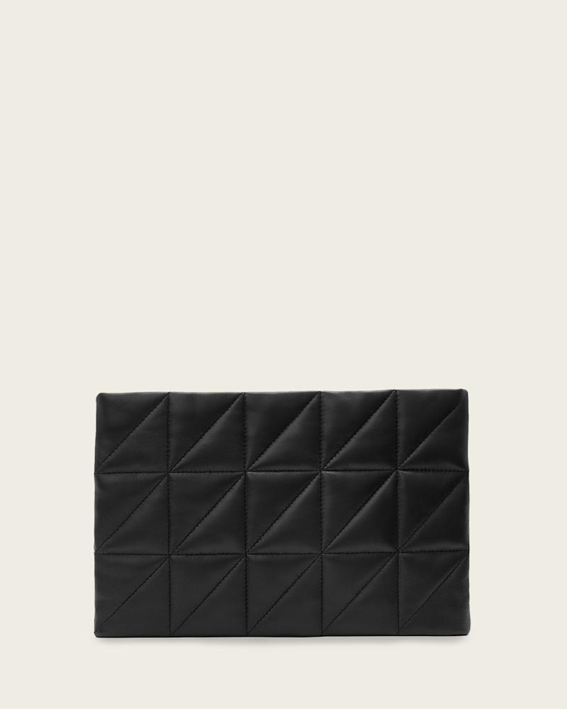 Bettina Leather Quilt Clutch Bag