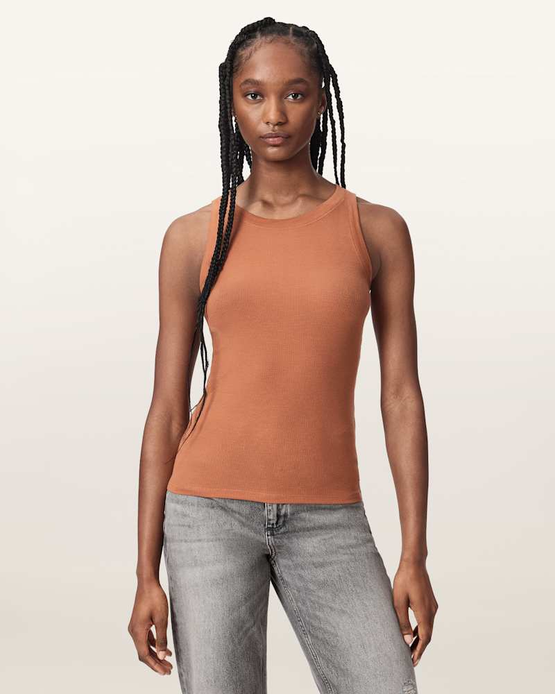Rina Crew Neck Sleeveless Tank Top