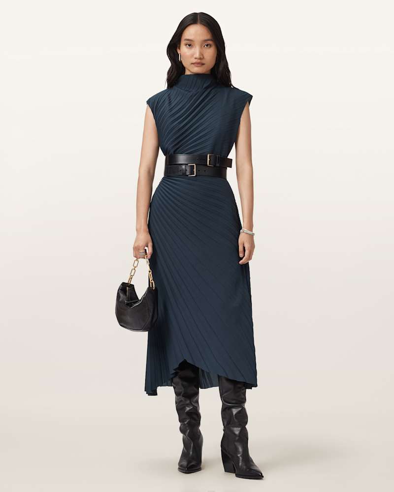 Rayanna Pleated Midi Dress