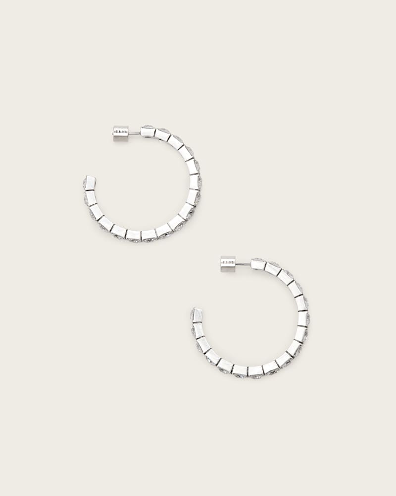 Gia Crystal Hoop Earrings