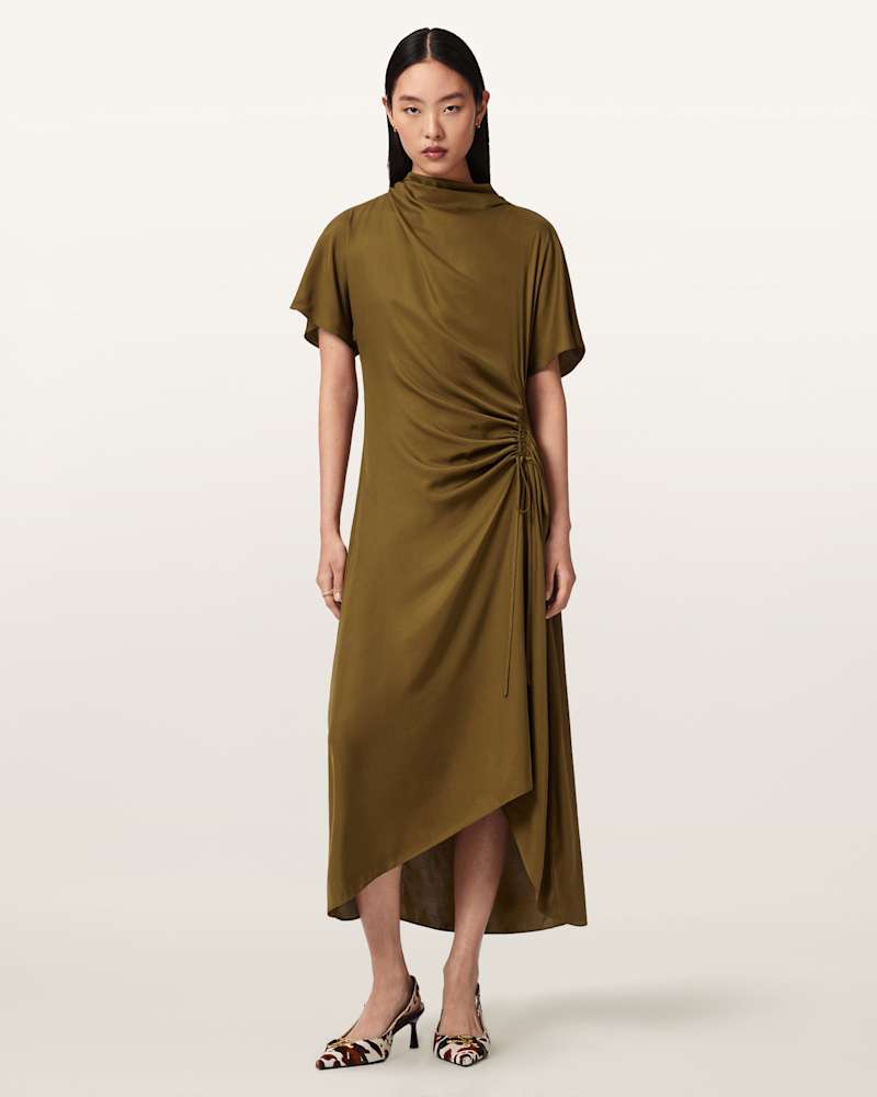 Rosie Silk Blend Midi Dress