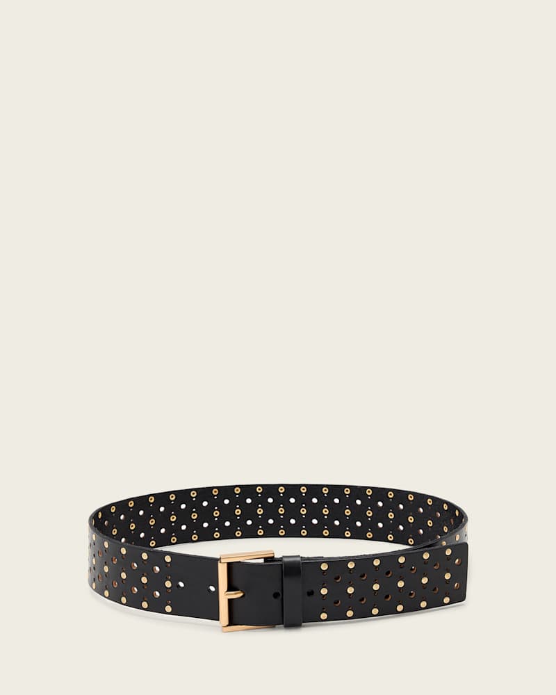 Lena Leather Studded Belt