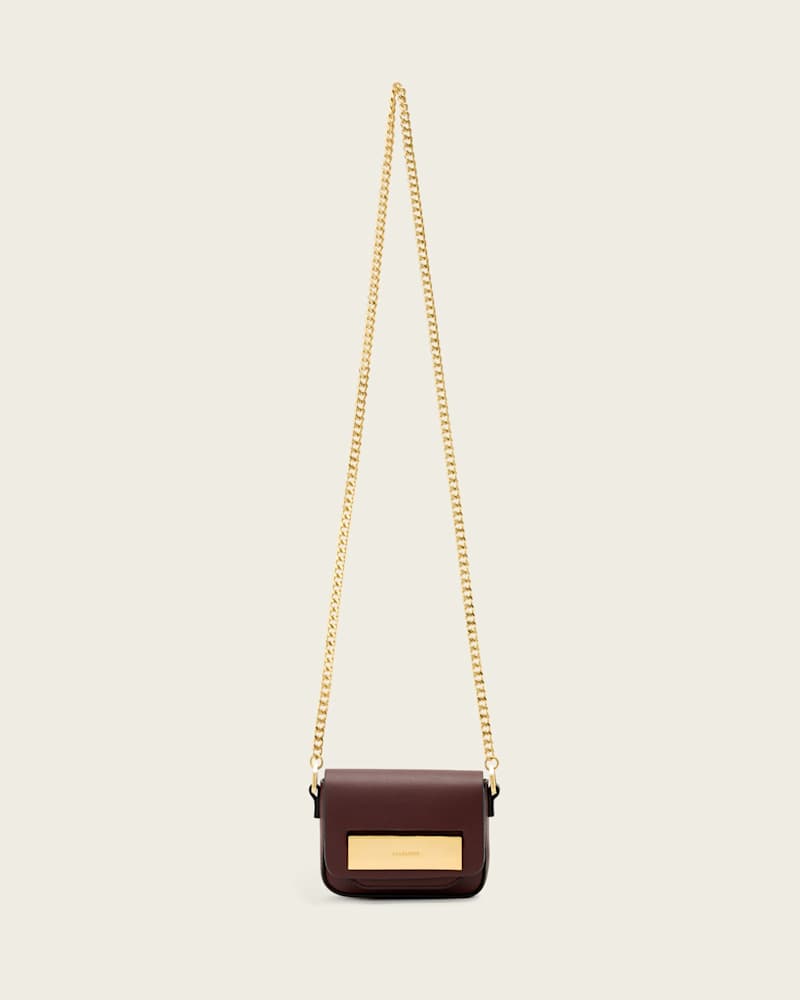 Etta Leather Chain Crossbody Bag