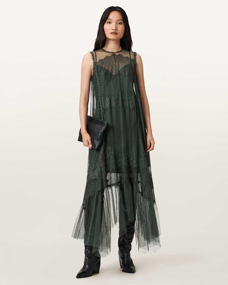 Clara Mesh Midi Dress