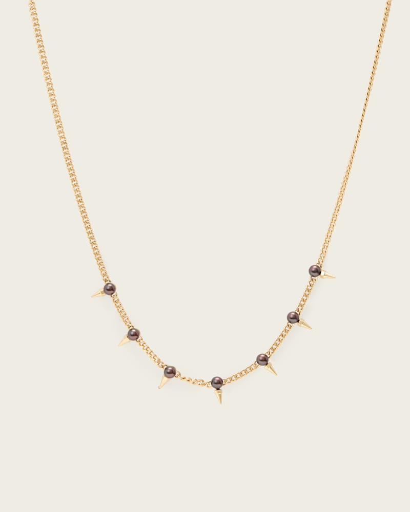 Rue Spiked Pearl Chain Necklace