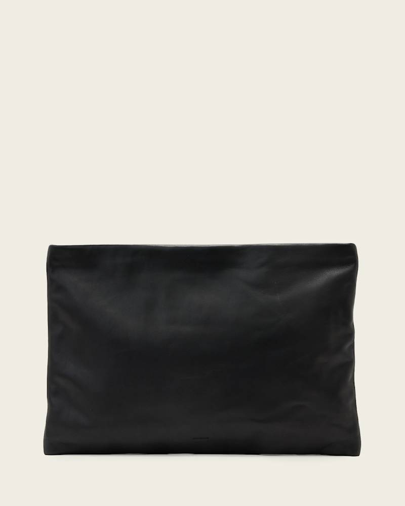 Bettina Large Leather Clutch Bag