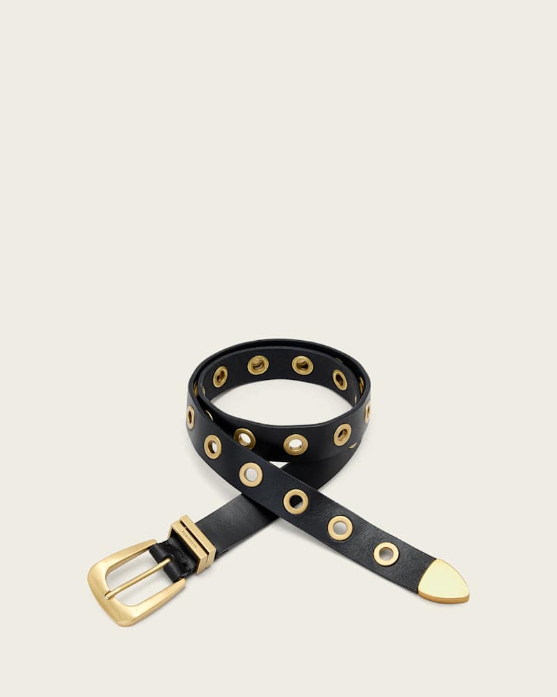 Julia Leather Eyelet Belt