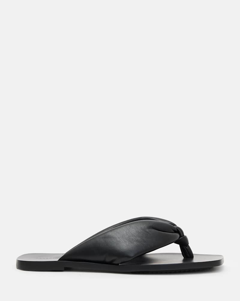 Loop Knotted Leather Sandals