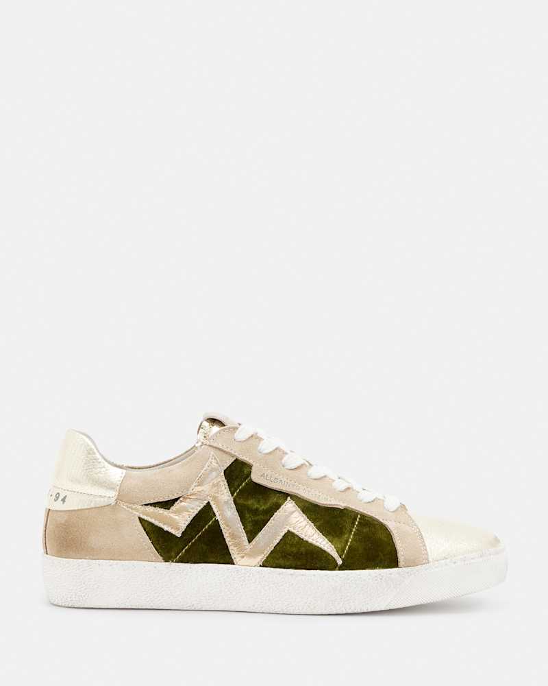 Sheer Leather Bolt Trainers