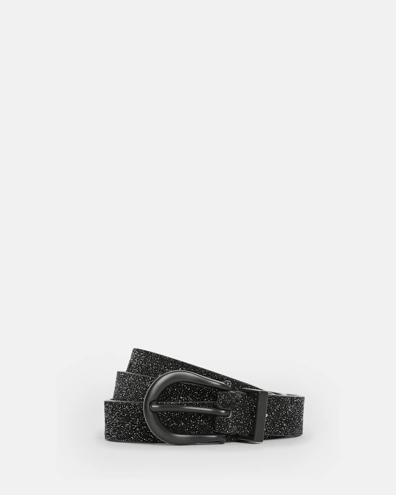 Luna Sparkle Skinny Leather Western Belt