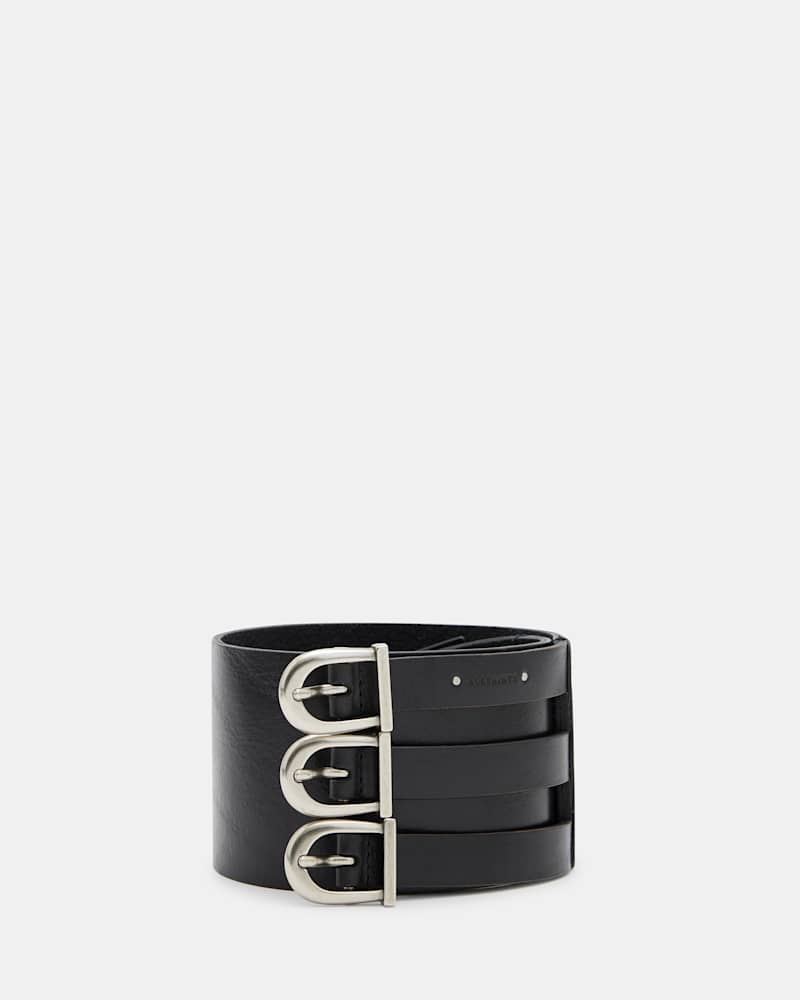 Briony Wide Leather Waist Belt