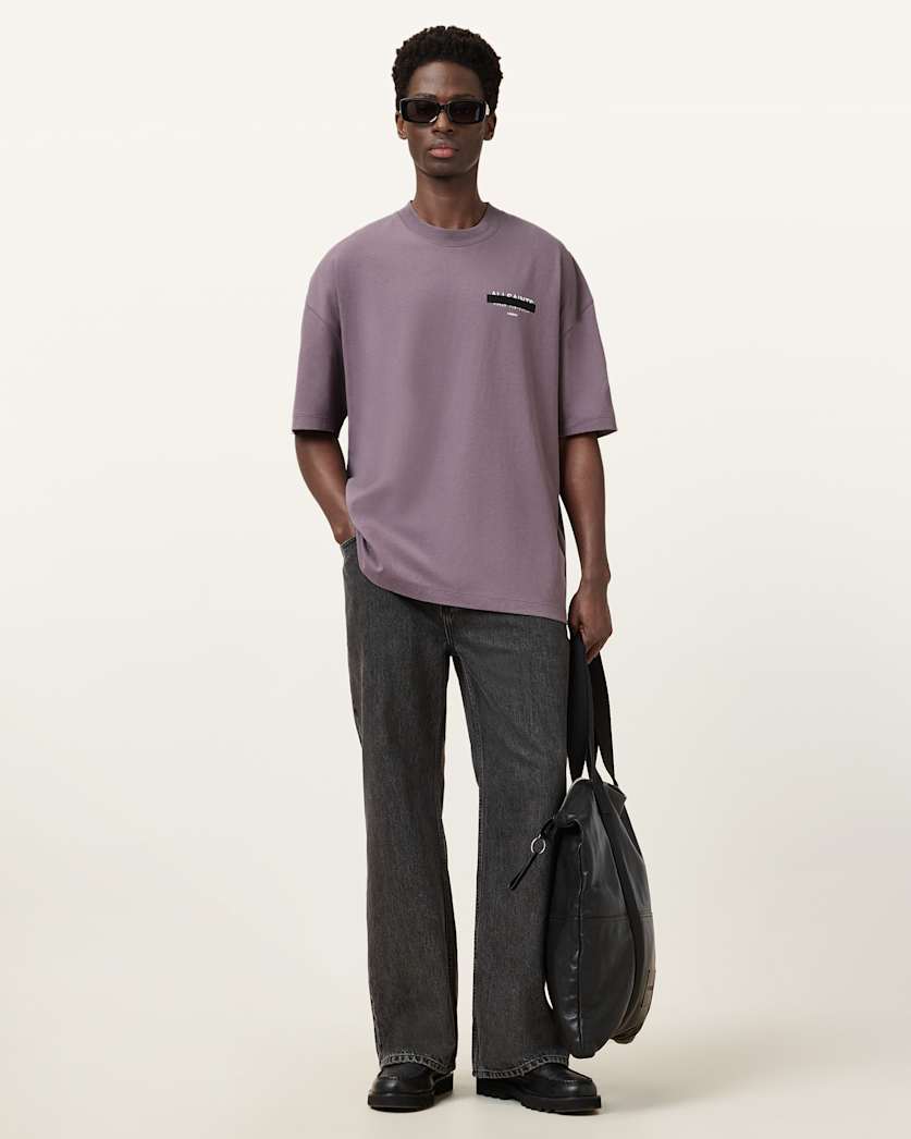 Redact Oversized Embroidered Logo T-Shirt