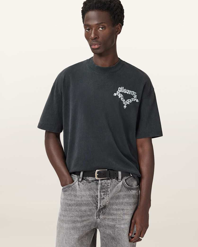 Drip Short Sleeve Oversized T-Shirt