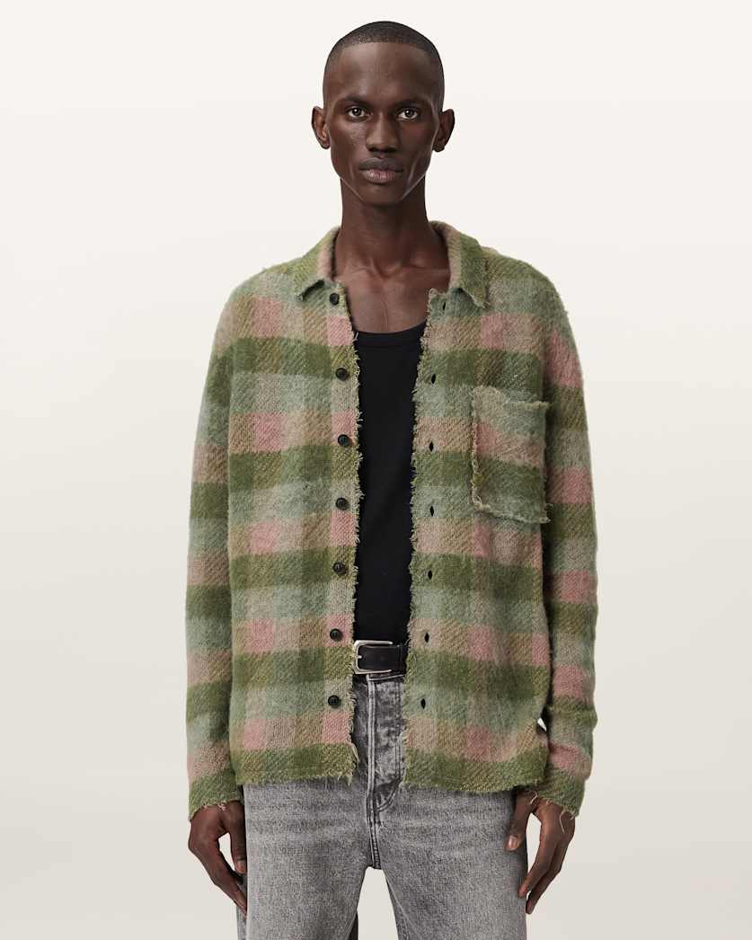 Adler Jacquard Plaid Cardigan