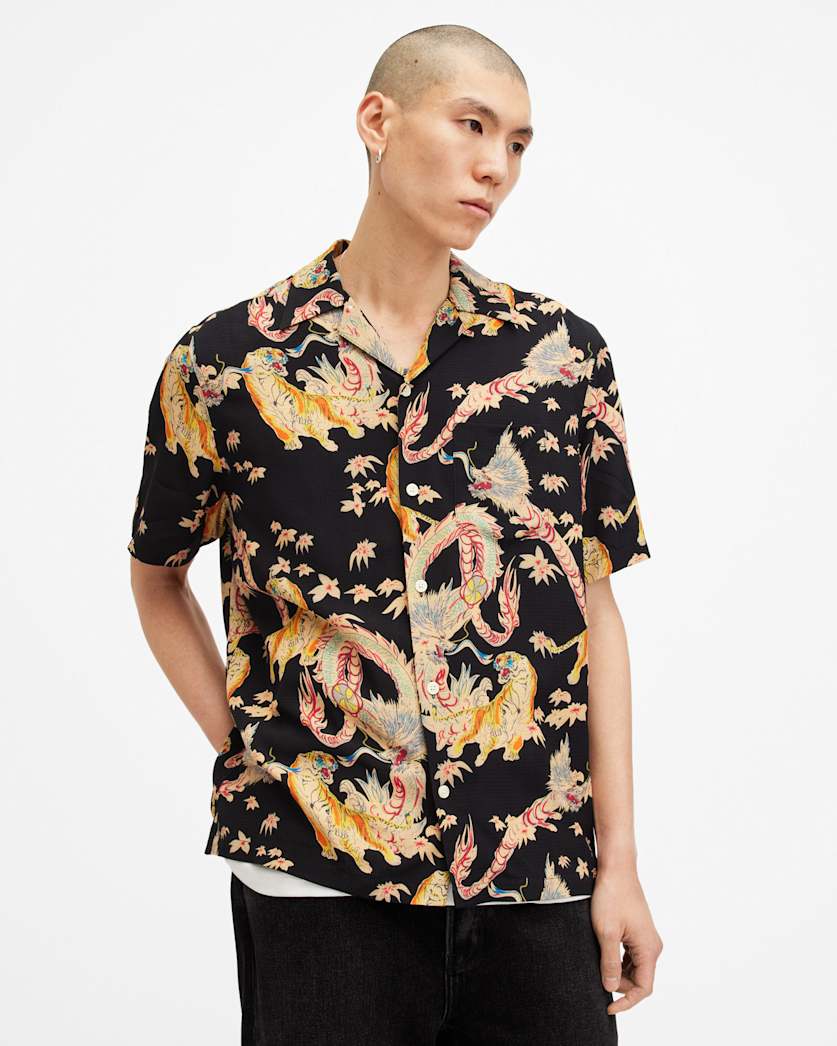 Dragon Relaxed Fit Printed Shirt