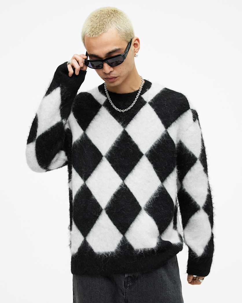 Joker Oversized Argyle Jacquard Jumper