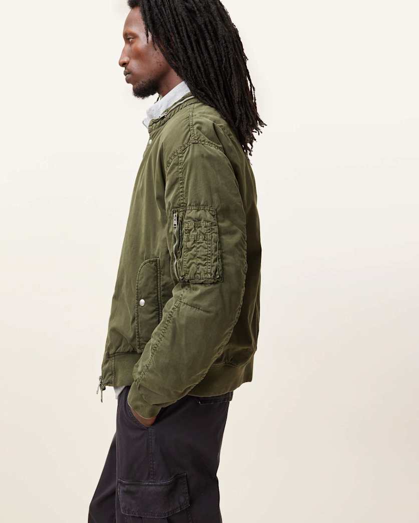 Banner Relaxed Fit Bomber Jacket