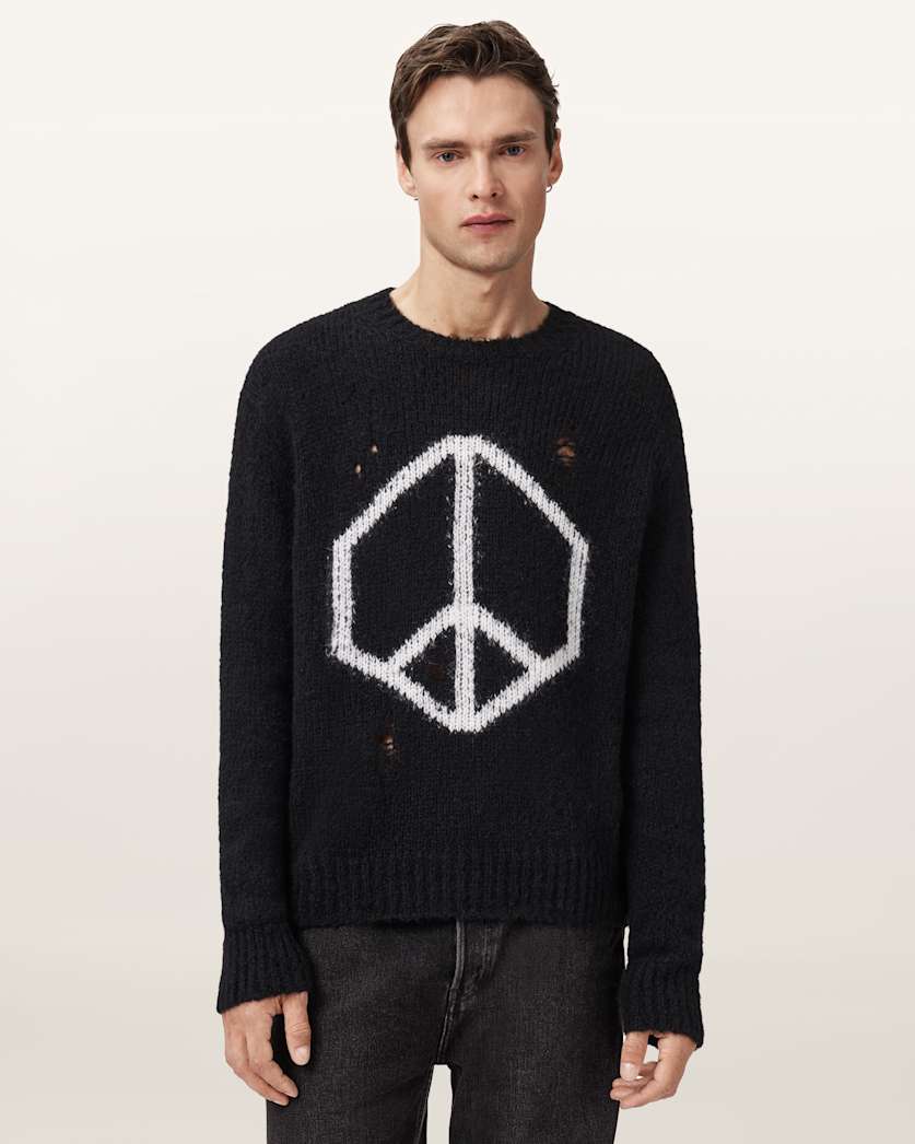 Message Oversized Wool Jumper