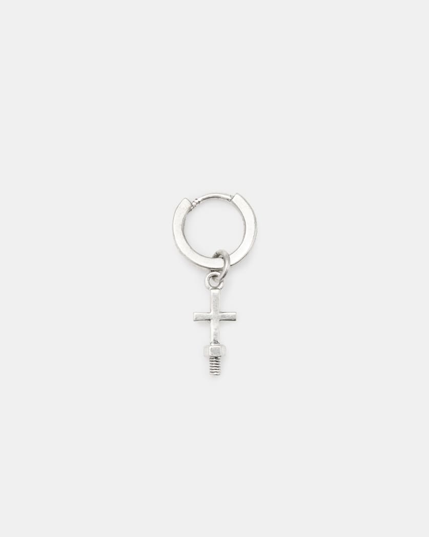 Jude Cross Hoop Earring