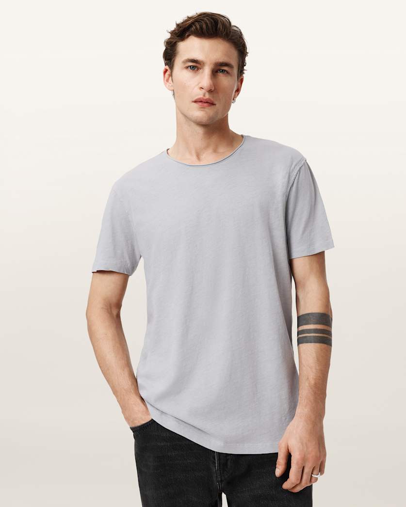Figure Crew Neck Raw Edge T-Shirt