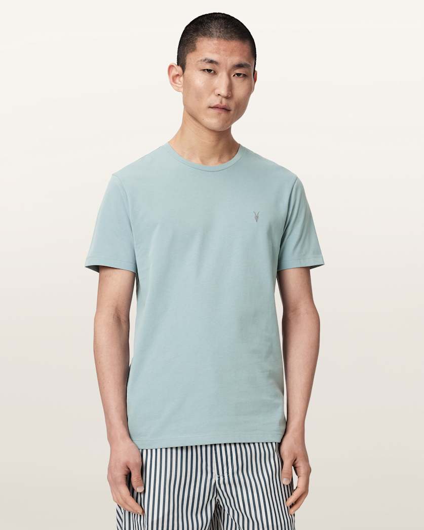 Brace Brushed Cotton Crew Neck T-Shirt
