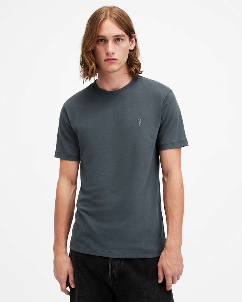 Brace Brushed Cotton Crew Neck T-Shirt