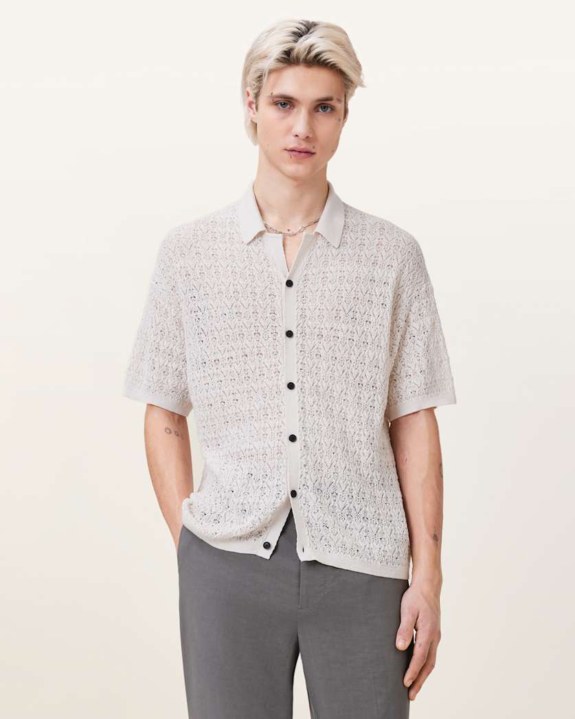 Loire Short Sleeve Open Knit Cardigan